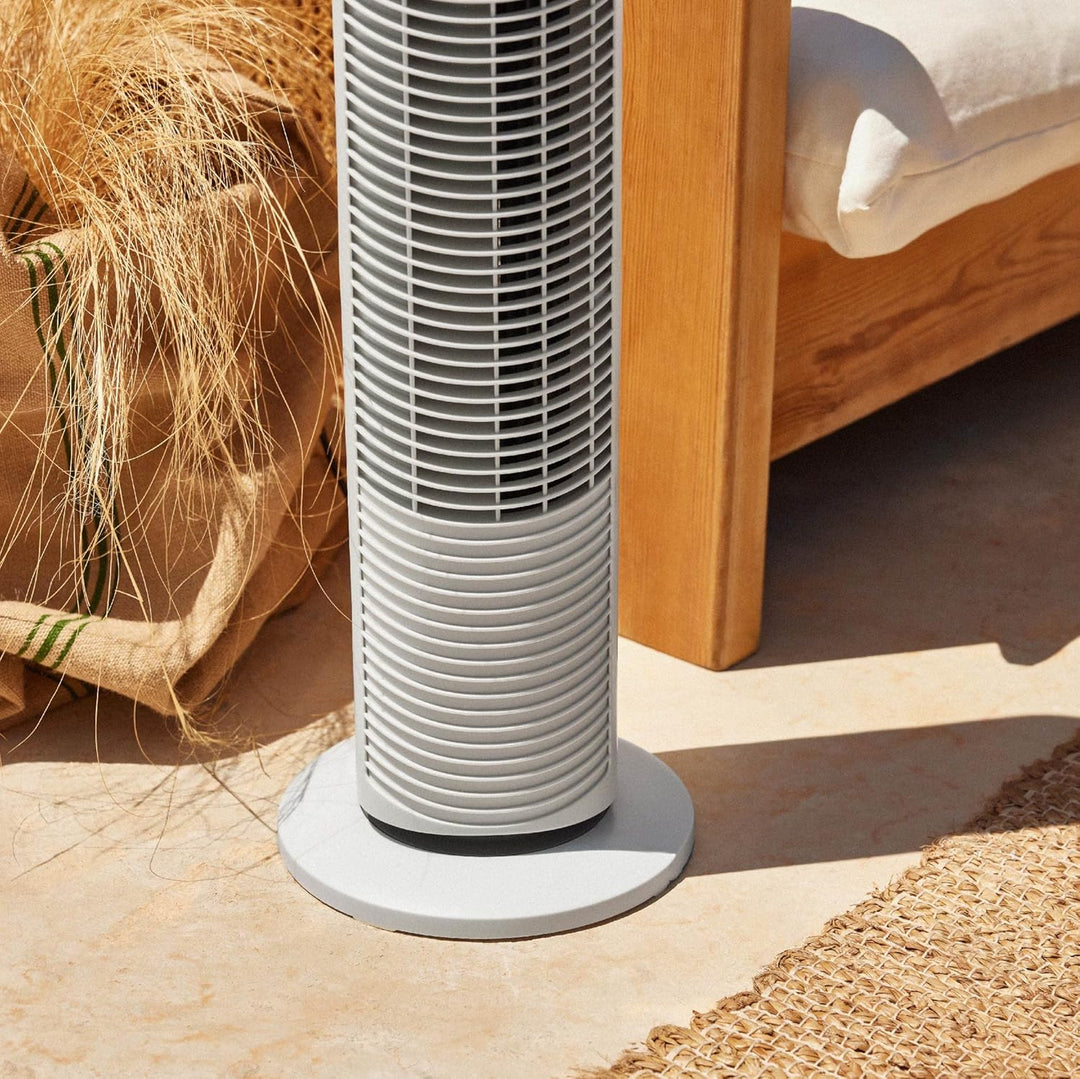 Newlux - Turmventilator ohne Flügel W80 (45W) 3 Geschwindigkeitsstufen, 70° Oszillation und Timer 12