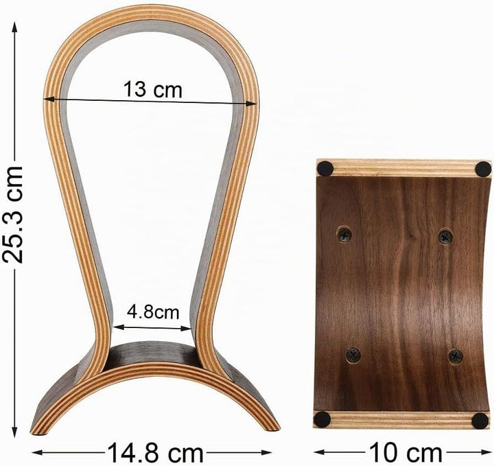 Kopfhörerständer Holz, Kopfhörer Halter Headset Halterung Gaming Headset Ständer für Over-Ear-Kopfhö