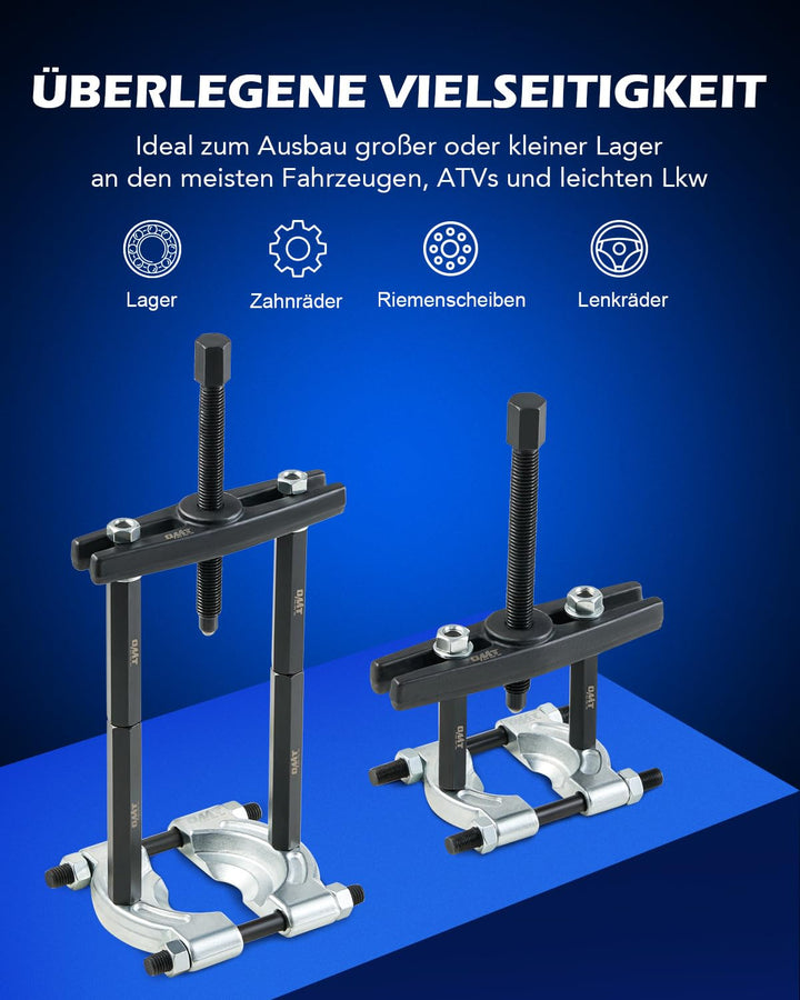 Orion Motor Tech Lagerabzieher Set 5 Tonnen, Lager Trennmesser Satz mit Lagerabzieher 2" und 3", Rad