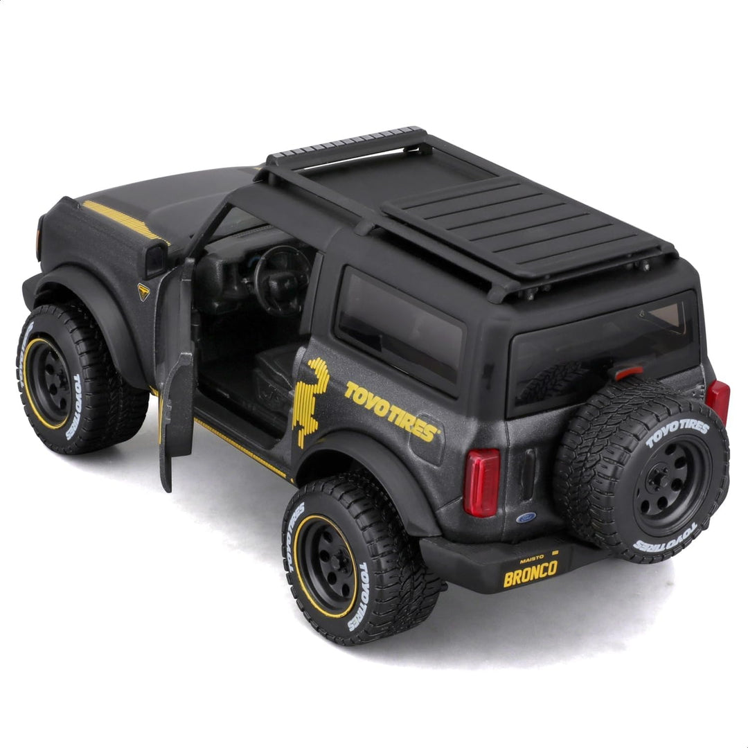 Maisto Ford Bronco Badlands Off-Road Series (2021): Modellauto im Massstab 1:24, Türen beweglich, gr