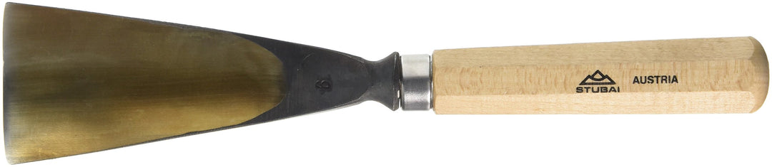 STUBAI Stemmeisen Stechbeitel Serie 52 - Form 6 | Gerades Hohleisen - 60 mm, mit Holzgriff, für Figu