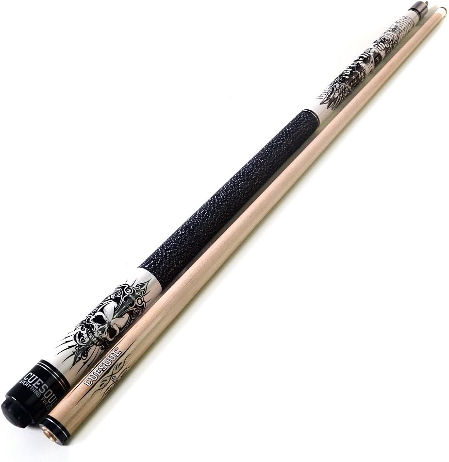 CUESOUL Rockin Series 57"21 Unzen Maple-Pool Queue Set mit Gewindeschoner/Wellenschutz und Cue Handt