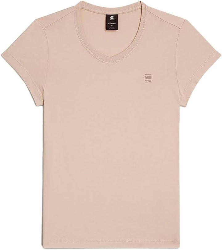 G-STAR Damen Eyben Slim V-Neck Top 2.0 XS Beige (Dk Brick D24533-4107-1214), XS Beige (Dk Brick D245