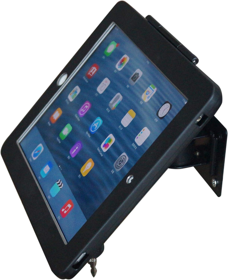 System-S Wand Halterung abschliessbar 360Degree für iPad Pro 12.9" 2018 2020 2021 in Schwarz