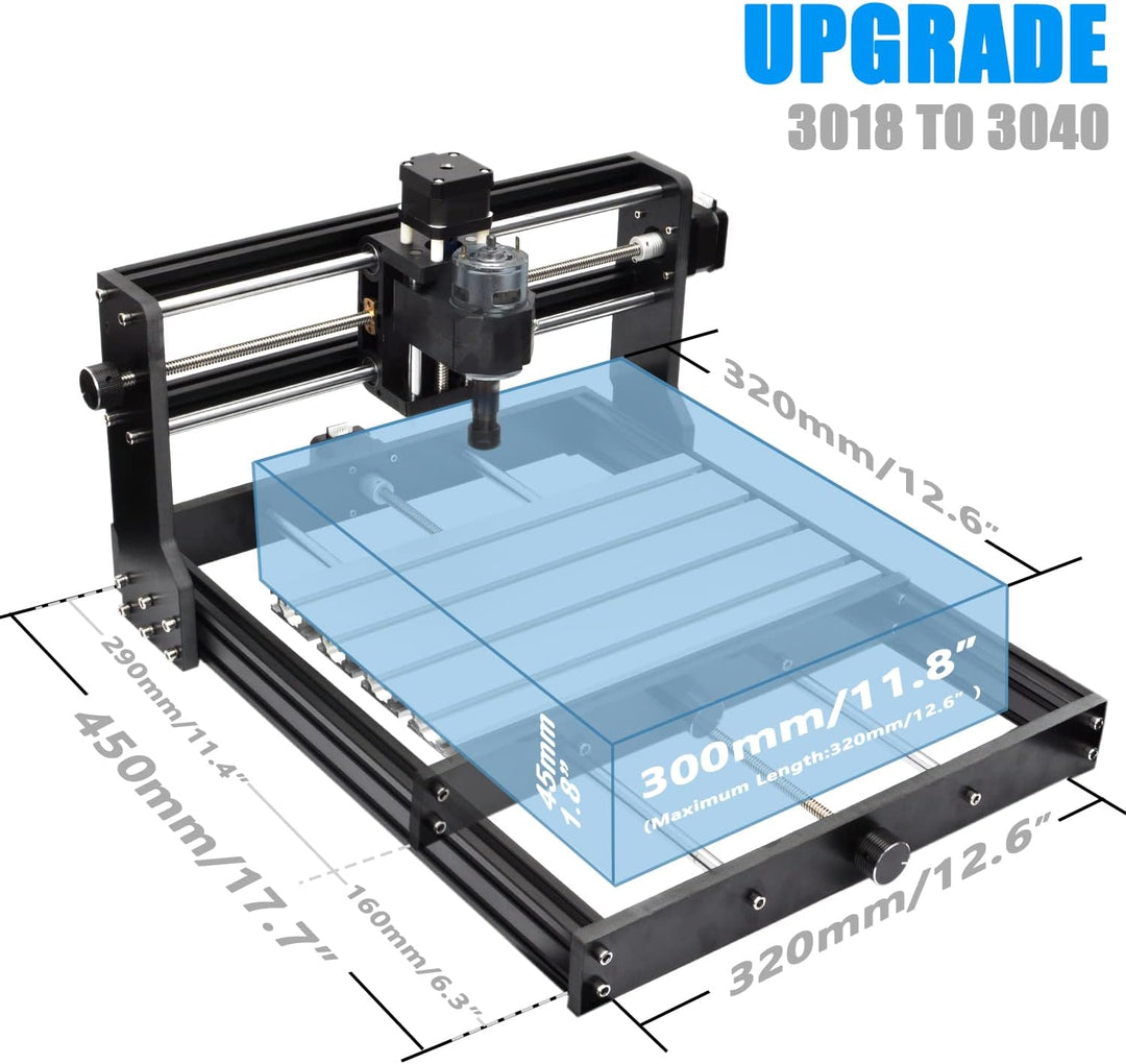 Daedalus 3018 CNC Upgrade Kit, für X-Achsen Upgrade & Y-Achsen-Verlängerungs 3018 Upgrade