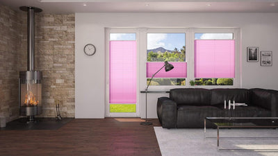 DecoProfi Plissee, Stoff, Flieder, 70 cm x 220 cm, 70 cm x 220 cm