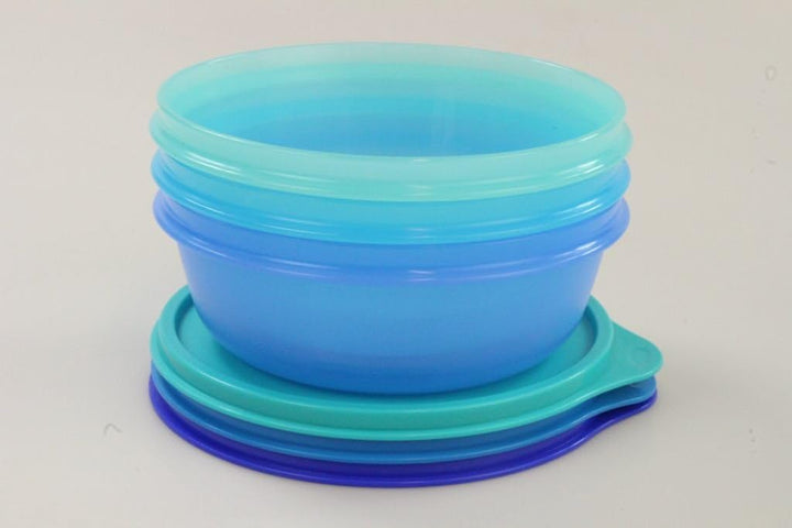TUPPERWARE (3) 600 ml Hit-Parade Kühlschrank blau, hellblau, grün 10108