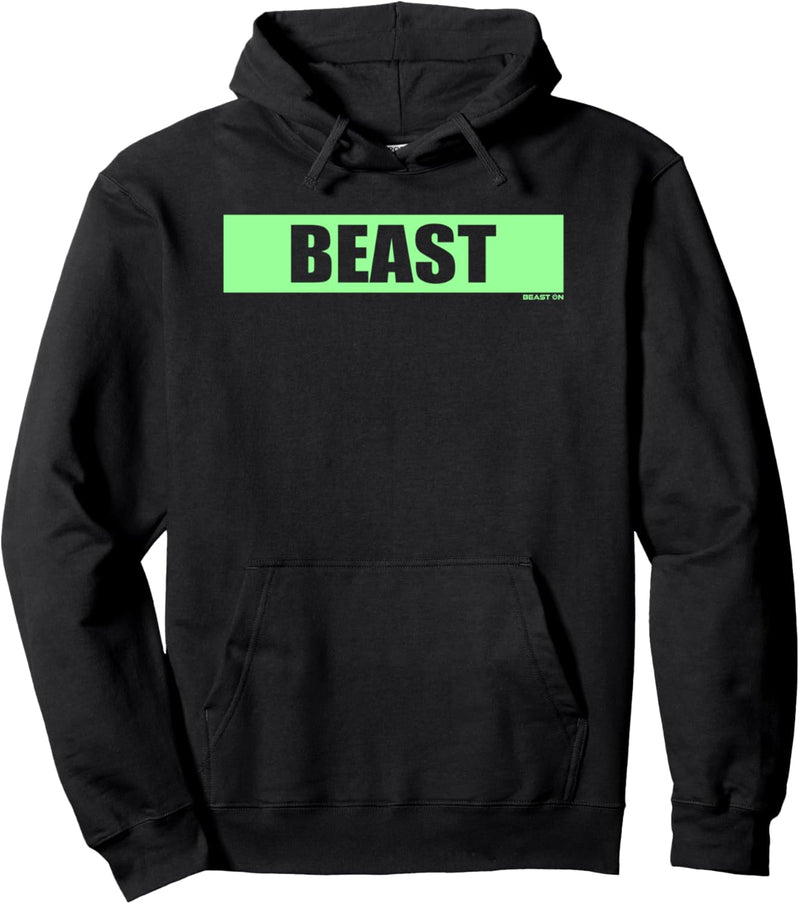 Beast Gym Motivation Hellgrüne Mint Farbe Fitness Workout Pullover Hoodie