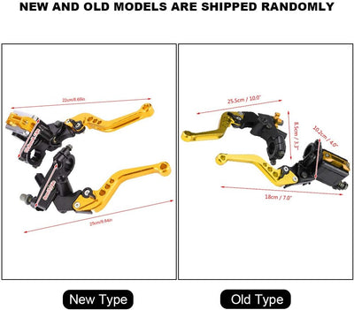 Fydun Motorrad Hauptbremszylinder Hebel 1 Paar Lenker Bremse Kupplungszylinder 22mm Universal Motor