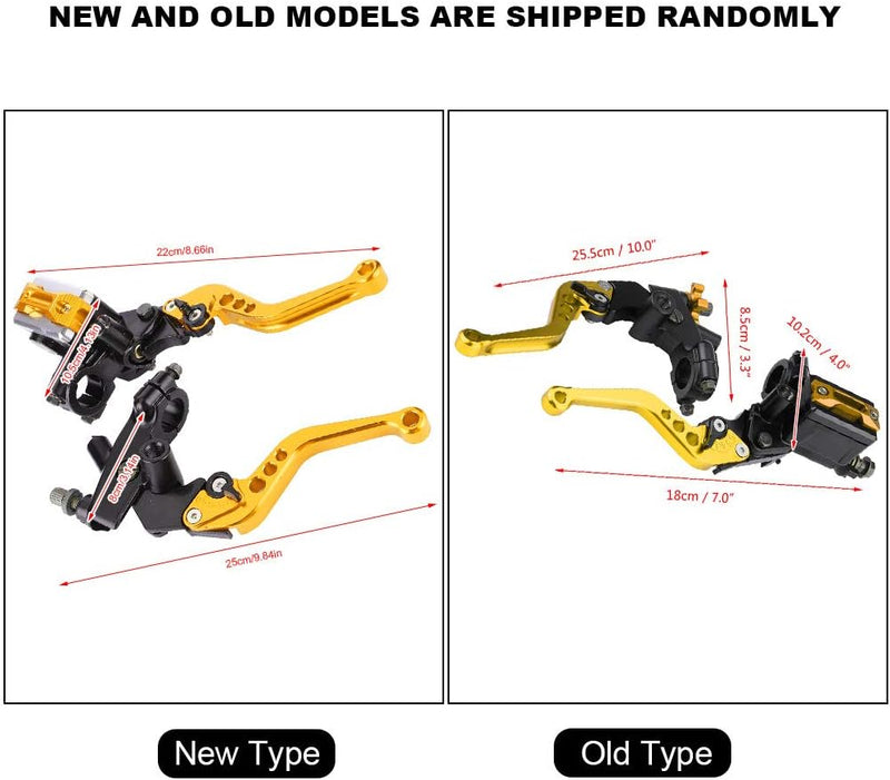 Fydun Motorrad Hauptbremszylinder Hebel 1 Paar Lenker Bremse Kupplungszylinder 22mm Universal Motor