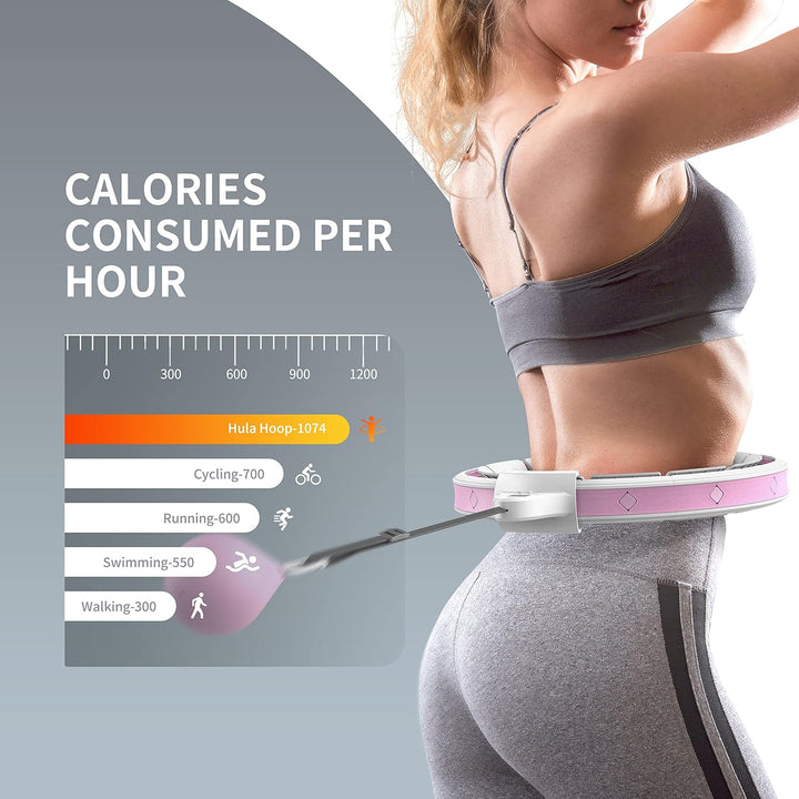 PROIRON Smart/Hula Hoop Reifen Erwachsene, Hullahub Reifen mit Gewicht, Hula Hoop Reifen Kinder, 1,2