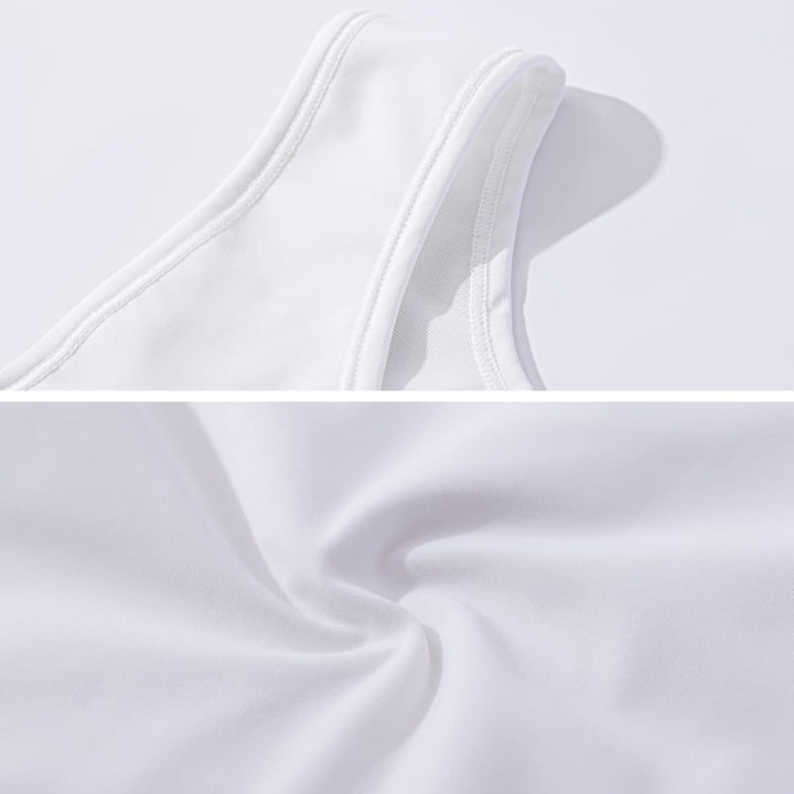 XUJI Binder Transgender FTM Atmungsaktiver Brust Binder S Weiss, S Weiss