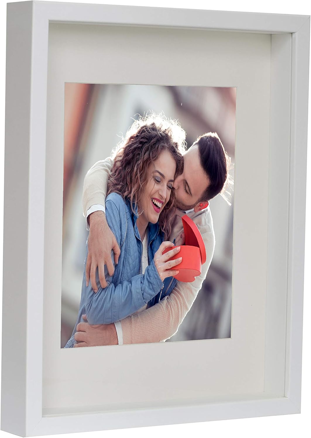 BD ART Box 3D 30x40 cm Objektrahmen Bilderrahmen, Quadratische Weiss zum befüllen, tiefer für objekt