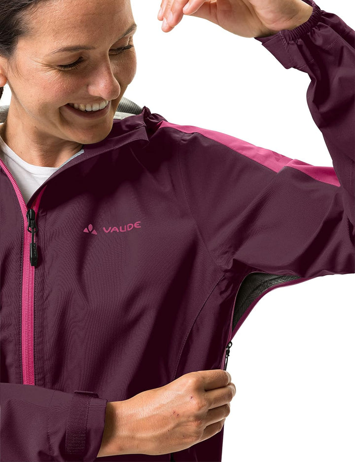 VAUDE Damen Women's Moab Rain Jacket Ii Jacke, cassis