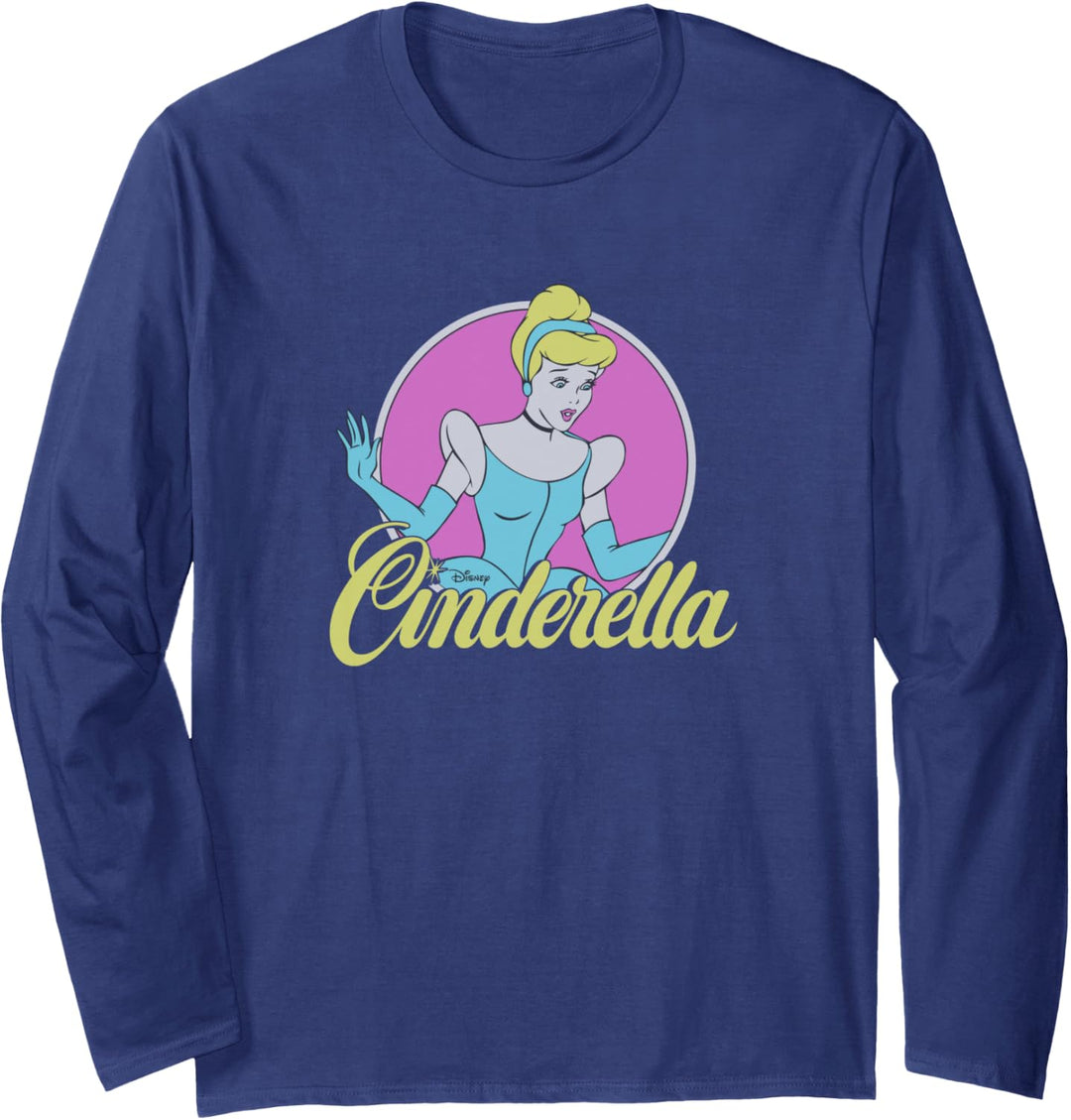 Disney Cinderella Simple Portrait Langarmshirt