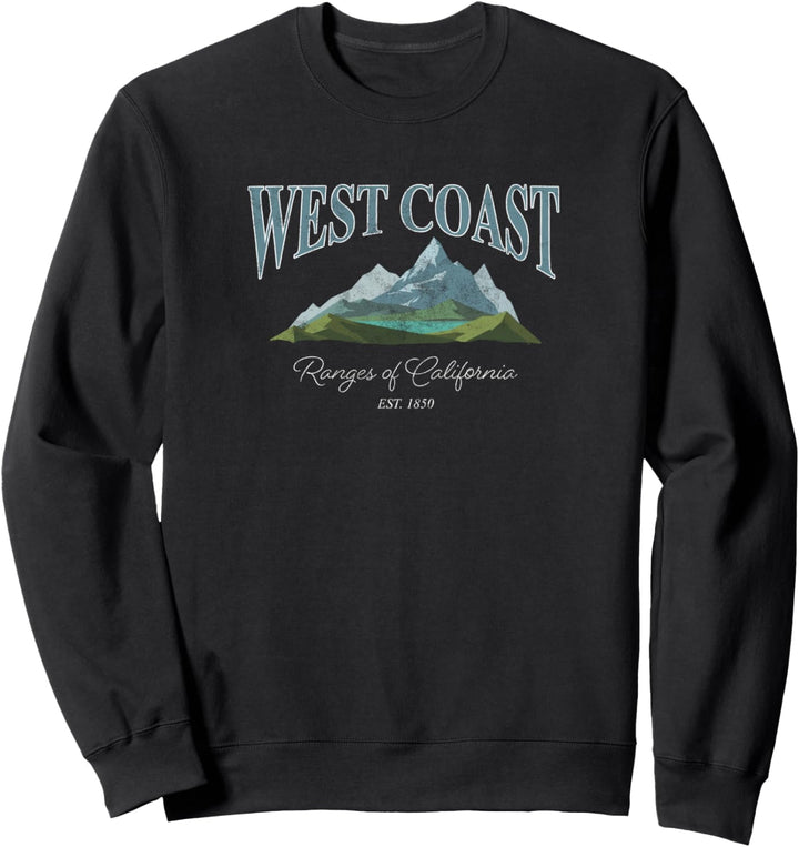 West Coast Ranges Of California Mountains Sweatshirt