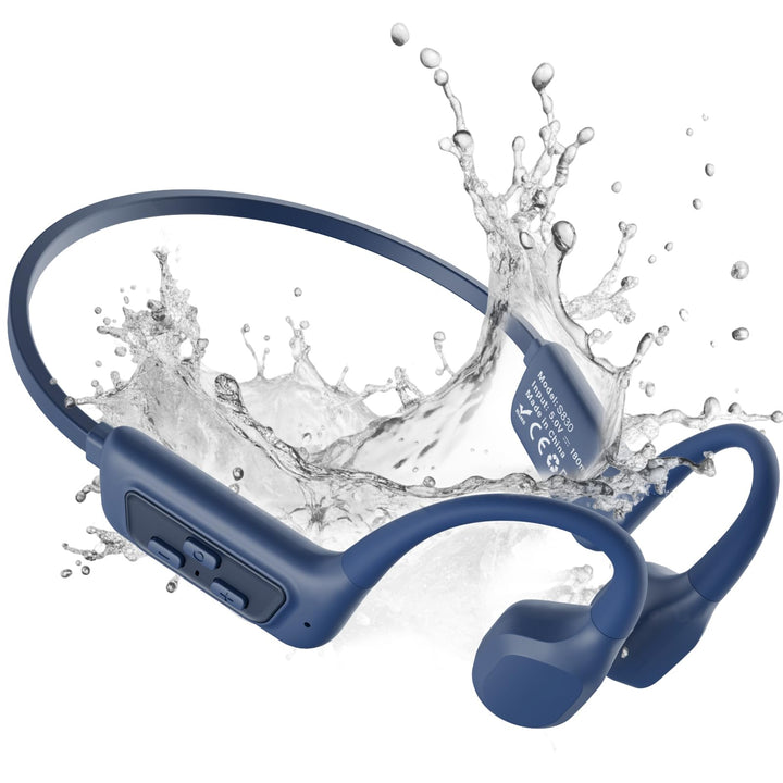 MONODEAL Knochenschall Kopfhörer Schwimmen, knochenschall kopfhörer IPX8 wasserdicht mit MP3-Player
