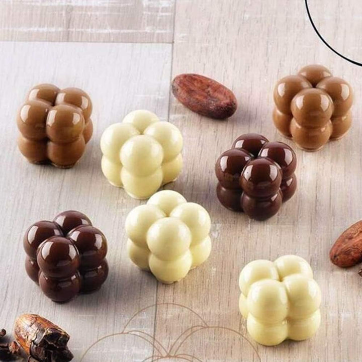 Uenmay Silikonform 3D 3D Kuchenform Handgemachtes Backgeschirr DIY Formen, 15 Löcher Kleine magische
