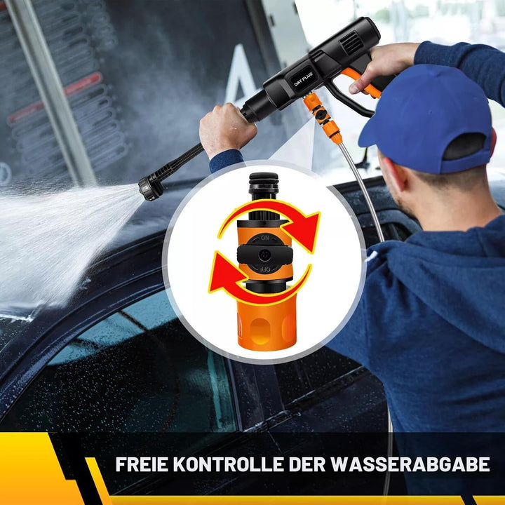 Elektro Hochdruckreiniger 6000W 350 bar FL chenreiniger Dampfstrahler 5000 PSI, 6-in-1 Verstellbarer
