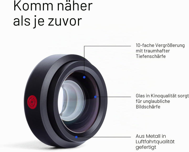 Moment 10x Macro Lens – T-Series & M-Series Mobile Lens for iPhone, Pixel & Galaxy – Capture Extreme