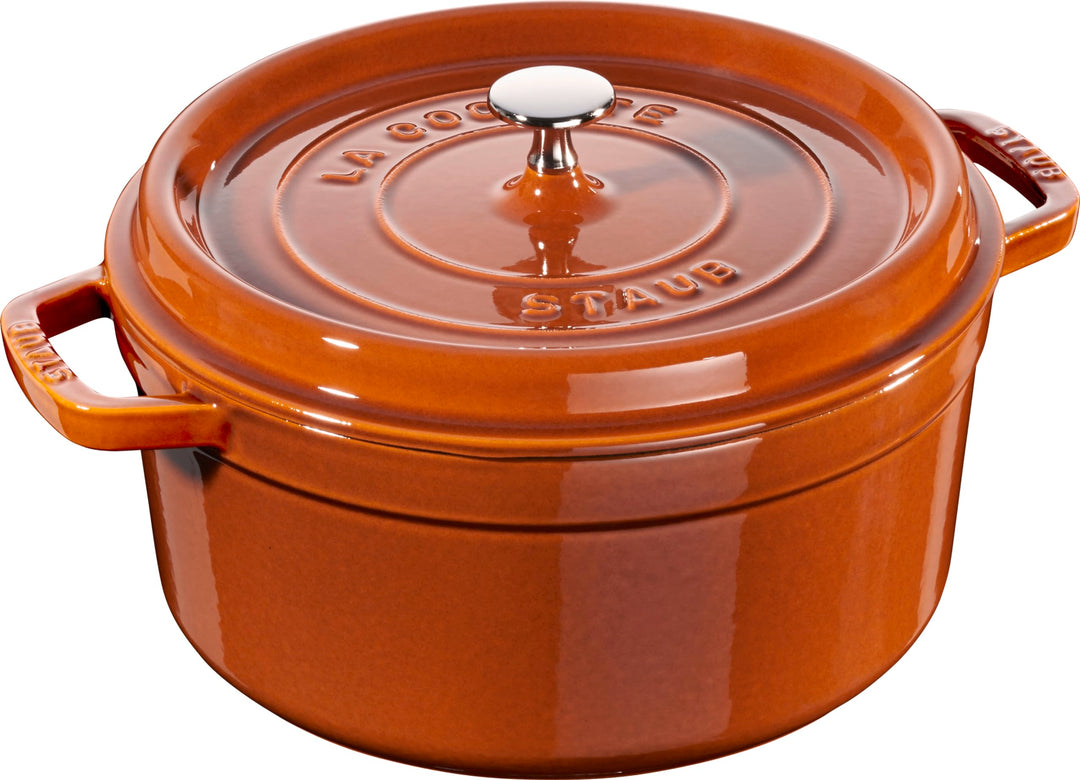 STAUB Gusseisen Bräter/Cocotte, Rund 28 cm, 6,7 L, , Zimt 28 cm, 6,7 L Zimt-Orange