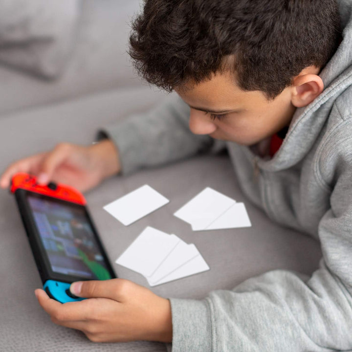 NTAG215 NFC Karten, PVC Karten Weiss Etiketten Kompatibel mit TagMo und Amiibo für Alle NFC-Fähigen