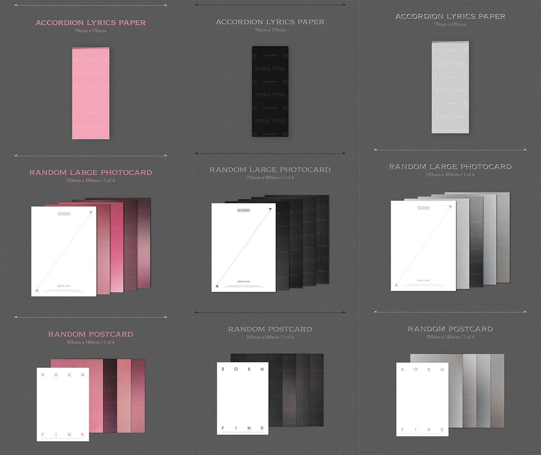 BLACKPINK - BORN PINK [BOX SET ver.] 2nd Album+Folded Poster (BLACK ver.)