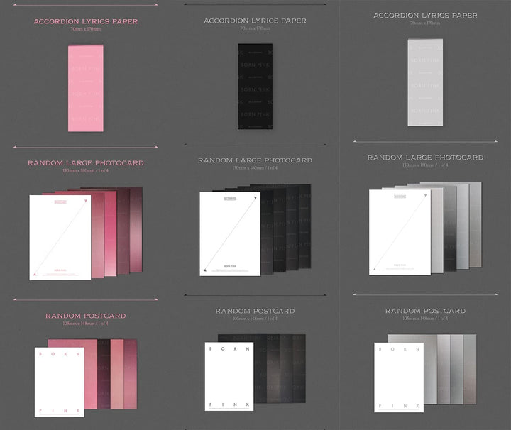 BLACKPINK - BORN PINK [BOX SET ver.] 2nd Album+Folded Poster (BLACK ver.)