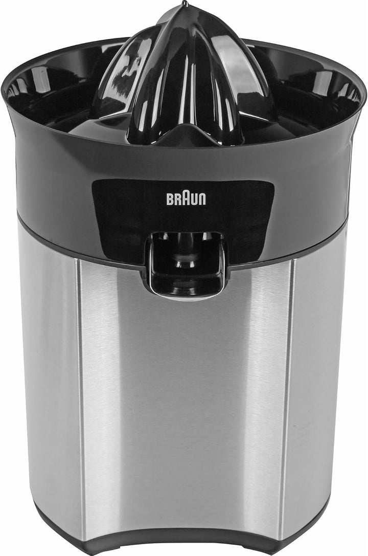 Braun CitrusQuick 5 CJ5050 BK Zitruspresse, Direkter Saftauslauf, Anti-Tropf-Auslauf, Start/Stopp-Au