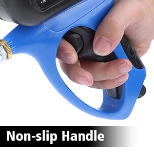 Handgehaltener Sandstrahler, pneumatischer Sandstrahler, rutschfest, rostfrei, Rostentferner für Obe