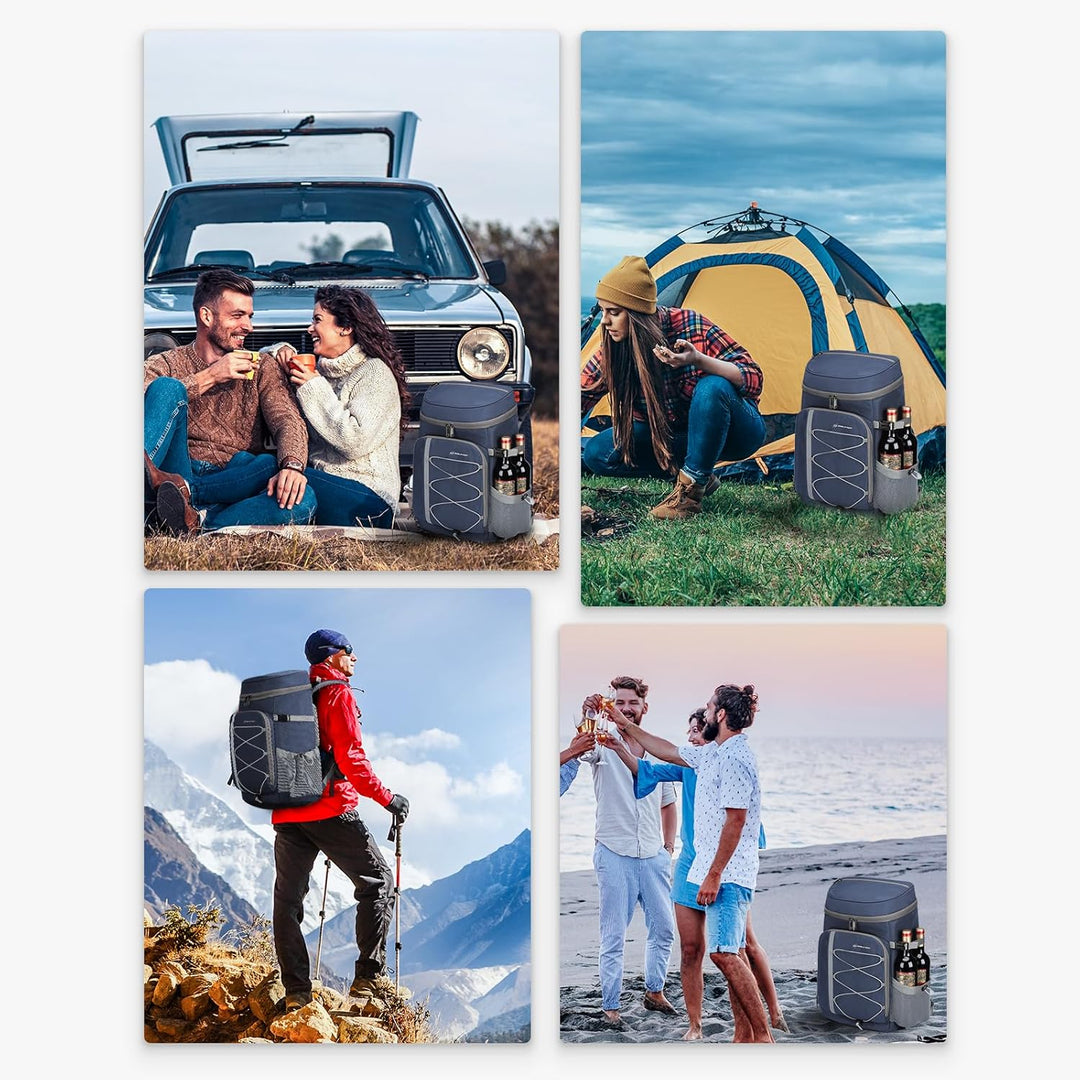Maelstrom Kühlrucksack 35/50 Dosen, Isolierter Cooler Rucksack Auslaufsicher, Grosse Kühltasche Ruck