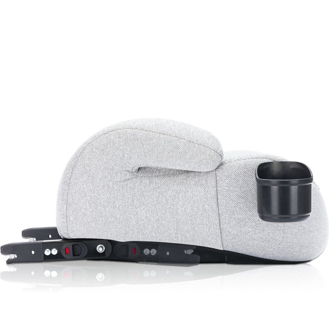 Sitzerhöhung i-Size Norm Isofix Kinder Auto Sitz Gruppe 3 125 – 150 cm Körpergrösse ECE R129 (GRAU),