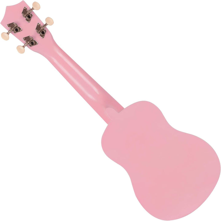 Classic Cantabile US-50 PK Sopranukulele - Ukulele mit 12 Bünden - leichtgängige Gitarrenmechanik -