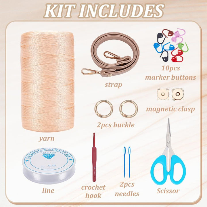 FREEBLOSS Häkeltaschen Set Mit Blumen Für Anfänger Komplettes Starter Set Mit Schritt Für Schritt Vi