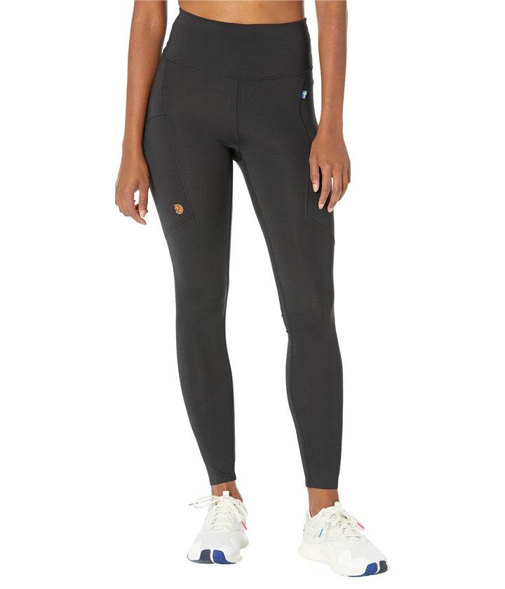 FJALLRAVEN Damen Pants Abisko Tights W XXS Schwarz, XXS Schwarz