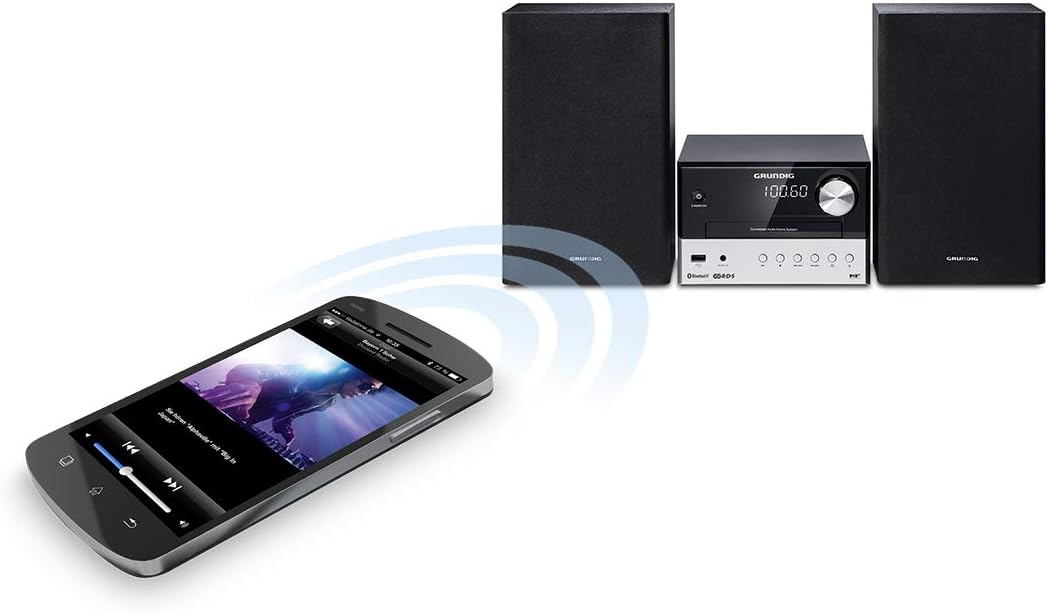 Grundig CMS 3000 BT DAB HiFi System Schwarz FM/DAB+ 30 Watt RMS Single, FM/DAB+ 30 Watt RMS Single