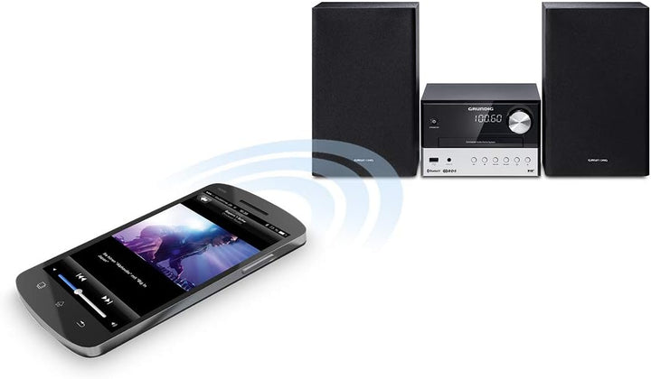 Grundig CMS 3000 BT DAB HiFi System Schwarz FM/DAB+ 30 Watt RMS Single, FM/DAB+ 30 Watt RMS Single
