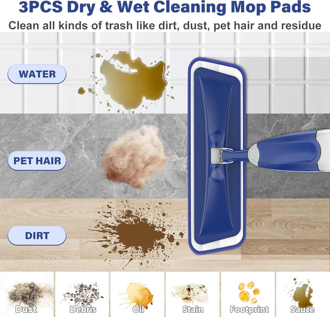 Sprühwischer Bodenwischer mit Sprühfunktion, Wischmopp mit Sprühfunktion Wischer Boden Spray Mop mit