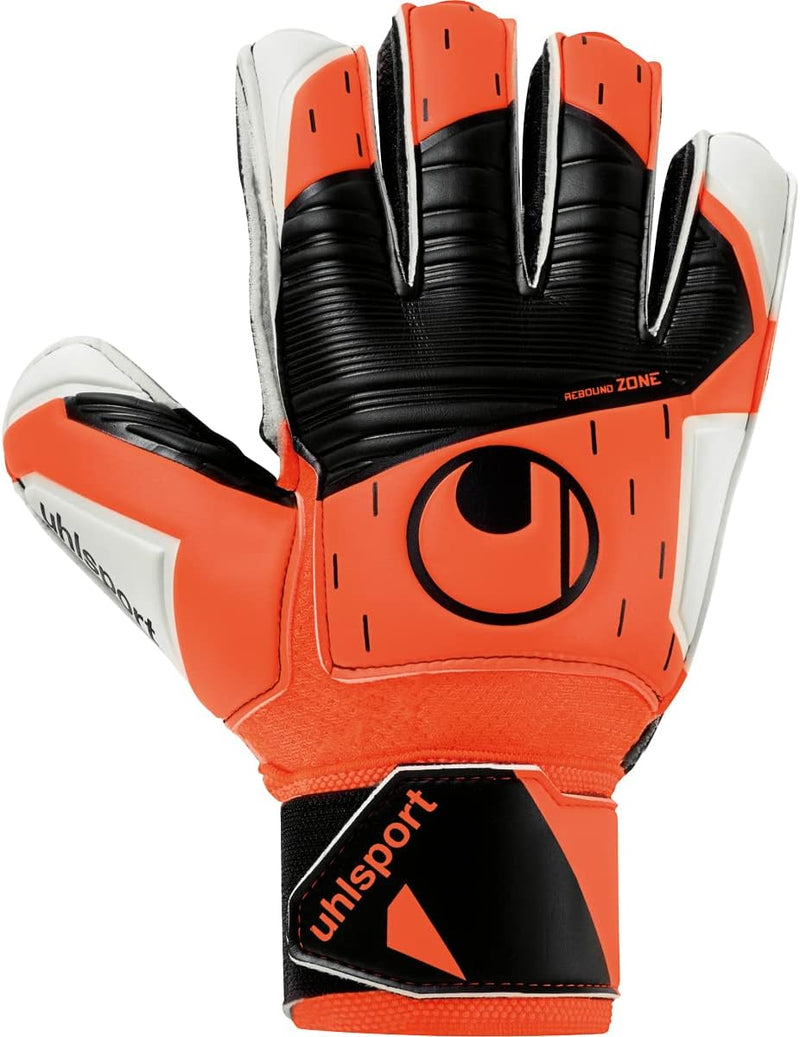 uhlsport Unisex – Erwachsene Resist Torwarthandschuhe 10 fluo orange/weiss/schwarz, 10 fluo orange/w