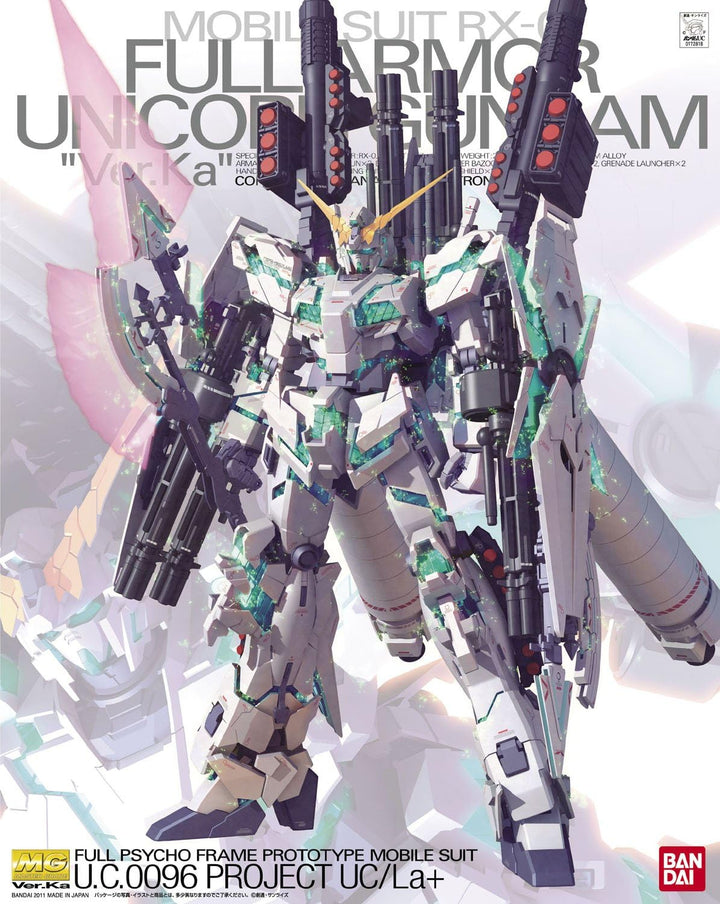 Bandai Hobby 172818 Full Armor Unicorn Bandai RX-0 Vollpanzer Einhorn Gundam Ver.KA 1/100 Master Gra