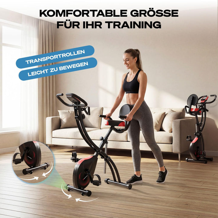 Fitness Fahrrad + Sportstech Live App mit Live- & On Demand-Kursen für Full Body Workout-Erlebnis |