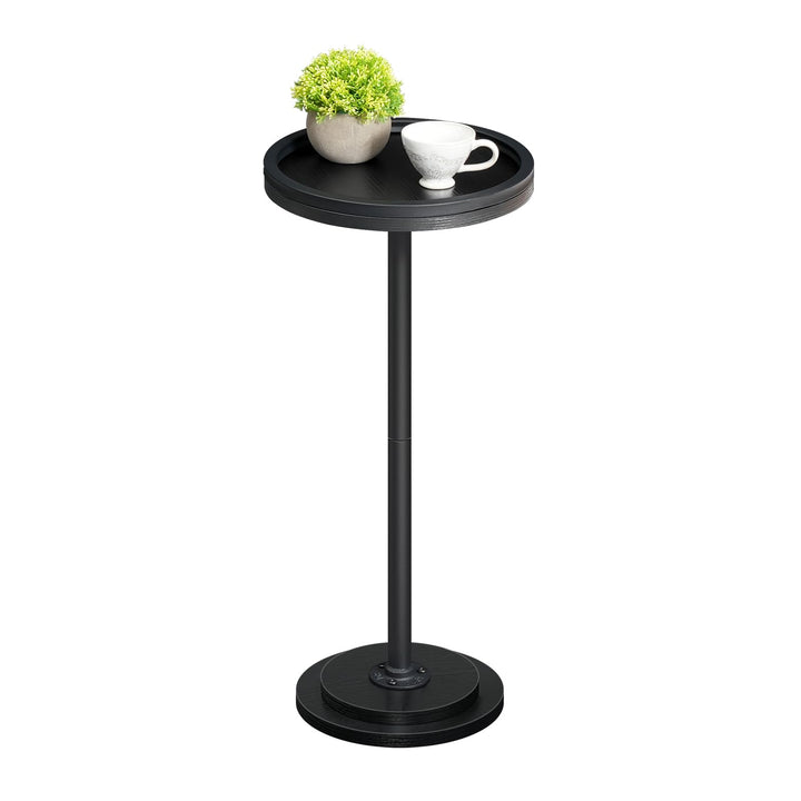 HOOBRO Runder Beistelltisch, Cocktailtisch, Bistrotisch für kleine Räume, Wohnzimmer, Schlafzimmer,