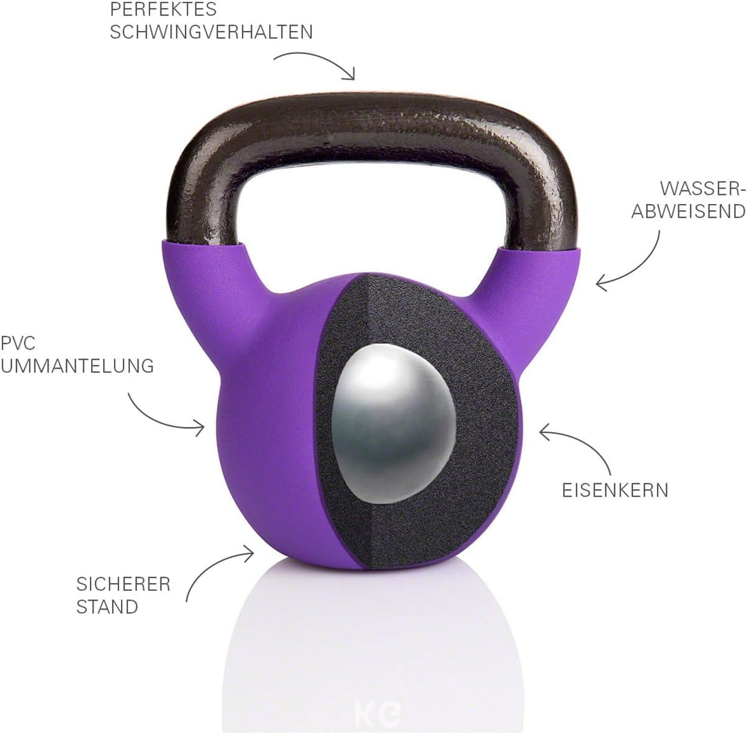 Sport-Tec Kettlebell, Kugelhantel, Workout, Fitness, Bodybuilding, Kurzhantel, Gewichtskugel, Schwun