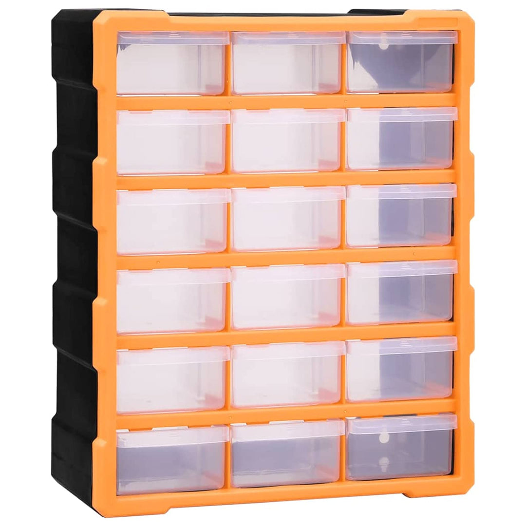 Homgoday Multi-Schubladen-Organizer 18 Schubladen Sortierkasten Sortimentskoffer Sortimentsbox Klein