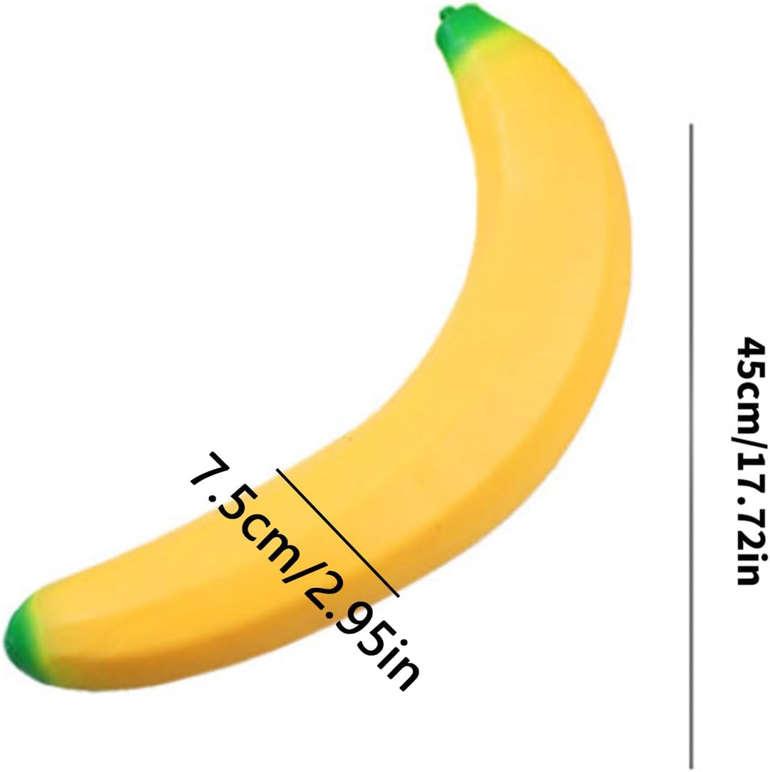 Bananen-Quetschspielzeug, Realistisches Frucht-Stressspielzeug, Weiche Gummis Banane Dehnbare Banane