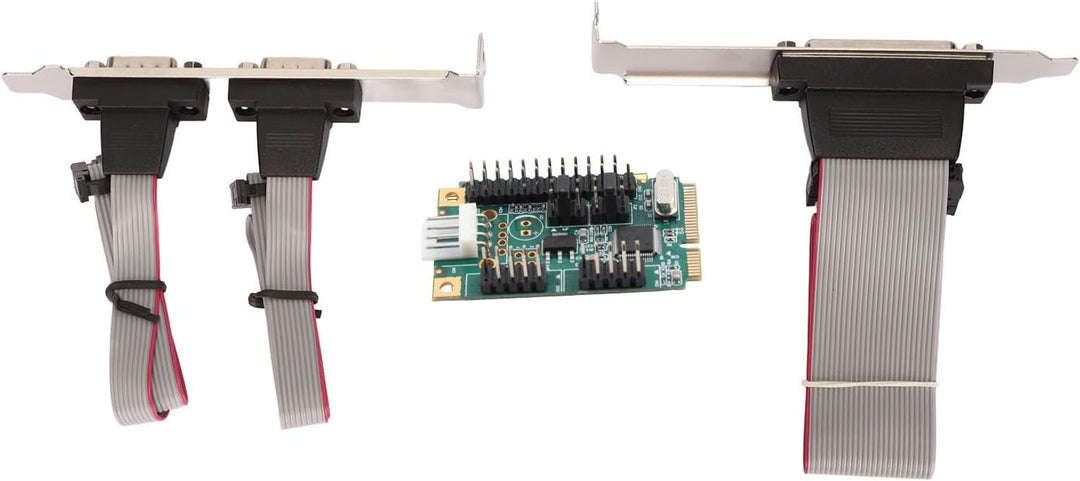 PCIe-Seriell-Parallel-Erweiterungskarte, Parallelport-Combo-Karte PCI-Express-Karte mit 2 Hochgeschw