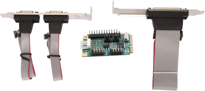 PCIe-Seriell-Parallel-Erweiterungskarte, Parallelport-Combo-Karte PCI-Express-Karte mit 2 Hochgeschw