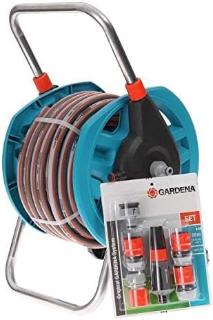 Gardena Portamanguera equipado Se vende equipado Con 20 m de manguera de Ø13 mm (1/2”), y