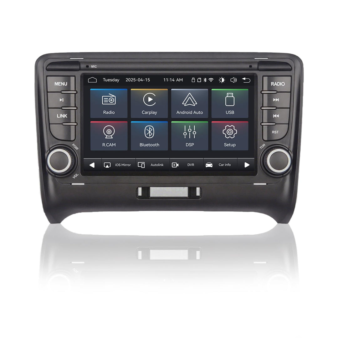 Linux Autoradio für Audi TT MK2 8J 2008-2014 Blitzstart/Bluetooth/Wireless CarPlay/Android Auto/FM/A