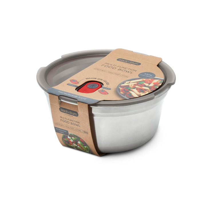 BLACK + BLUM Multifunktions Lunchbox Edelstahl 950ml, 100% auslaufsichere Meal Prep Boxen mit Vakuum